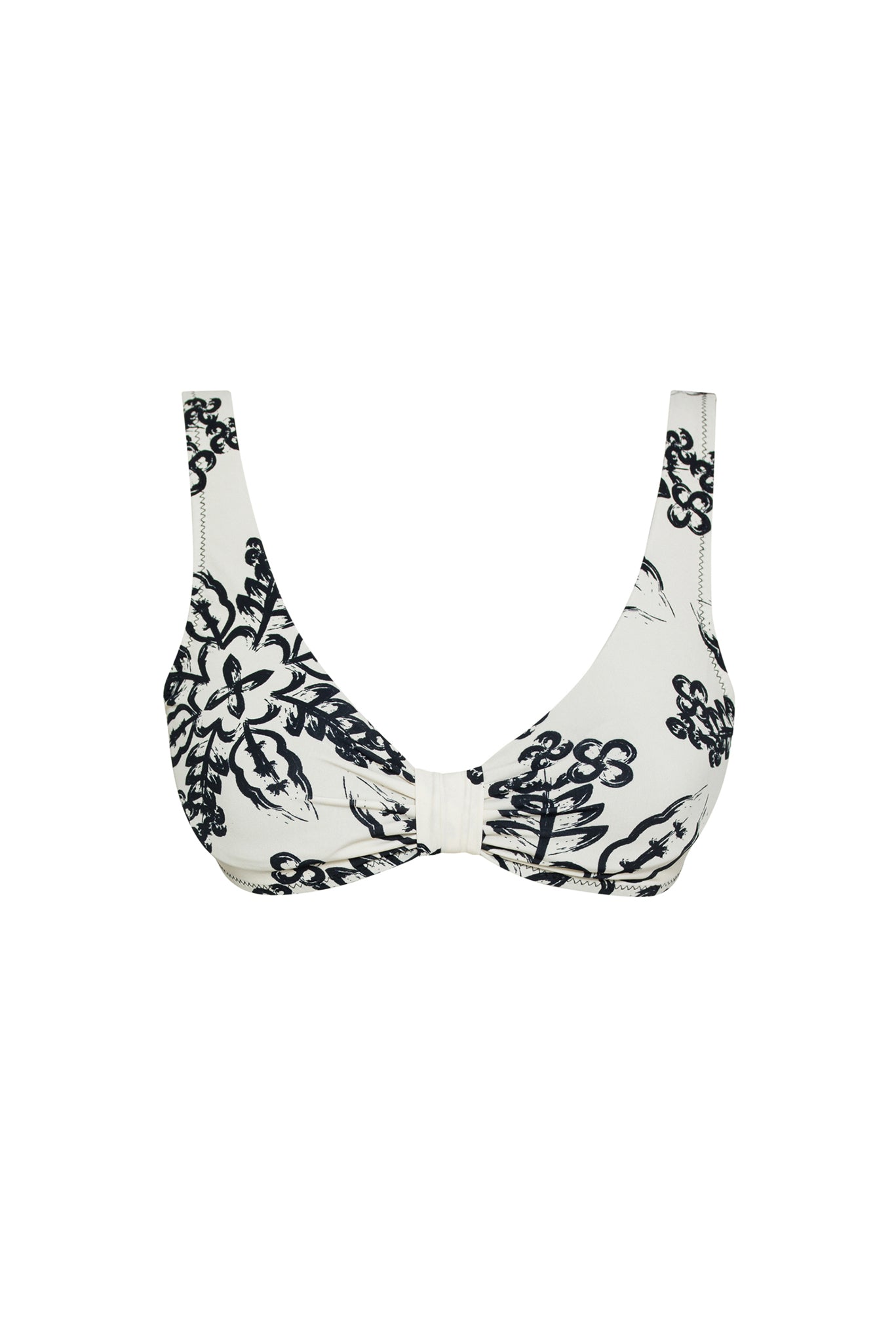 Knotted Bralette Bikini Stone Print