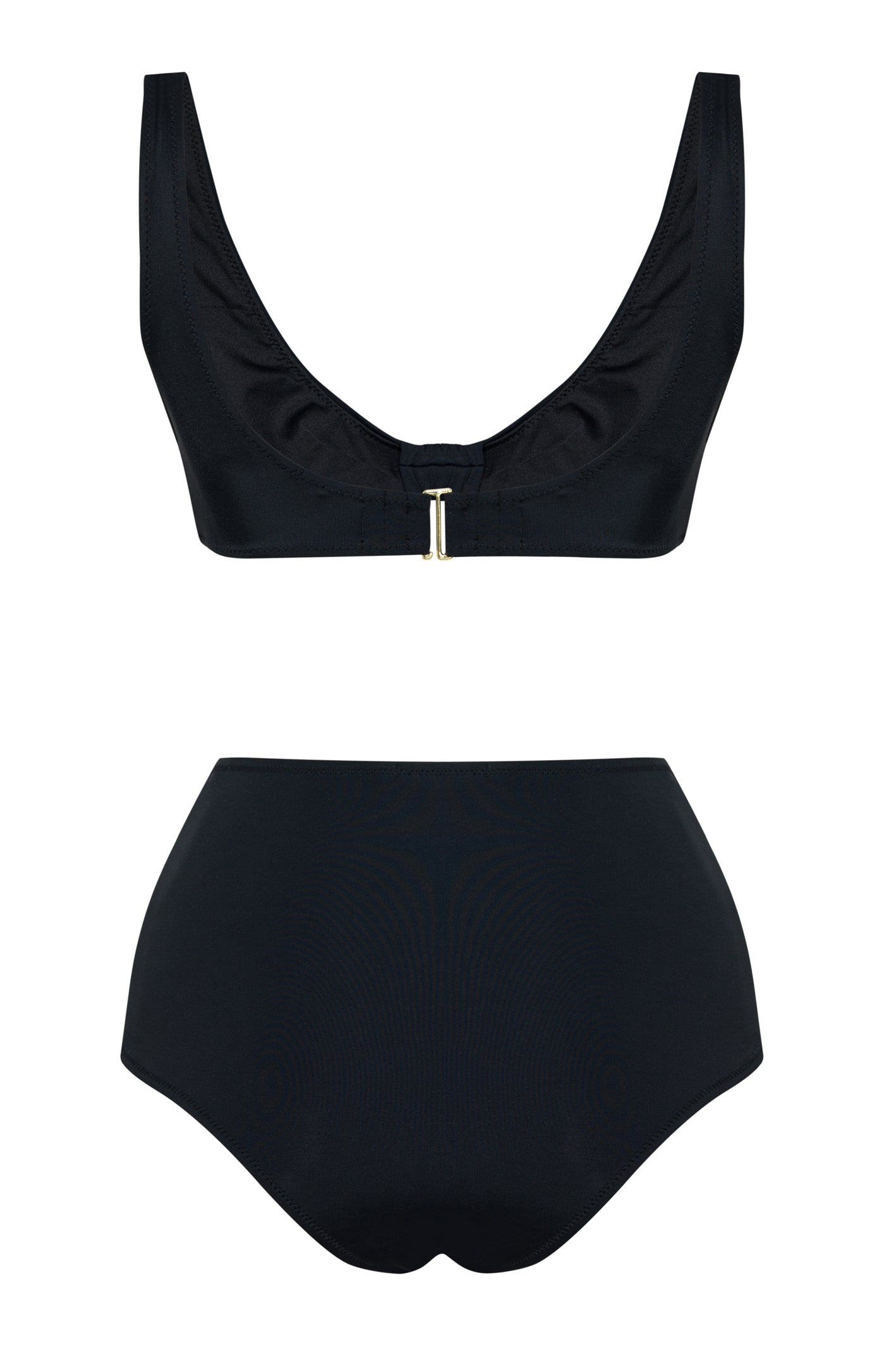 Knotted Bralette Bikini Black