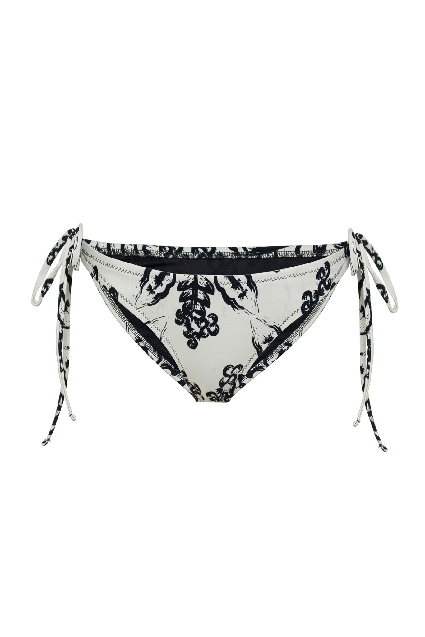 Stone Print Tie Up Bikini Bottom