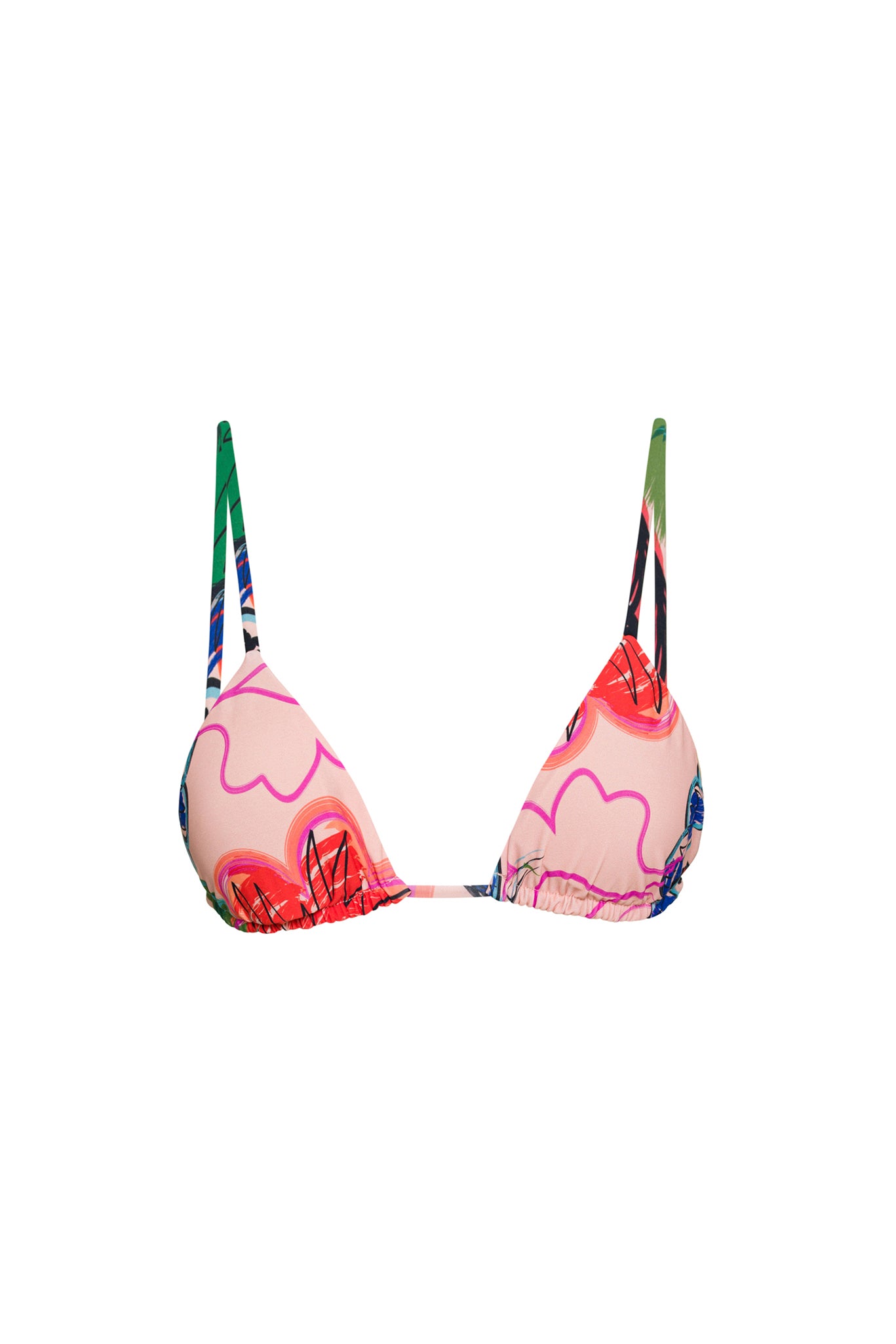 Paisley Tie up Bikini Top