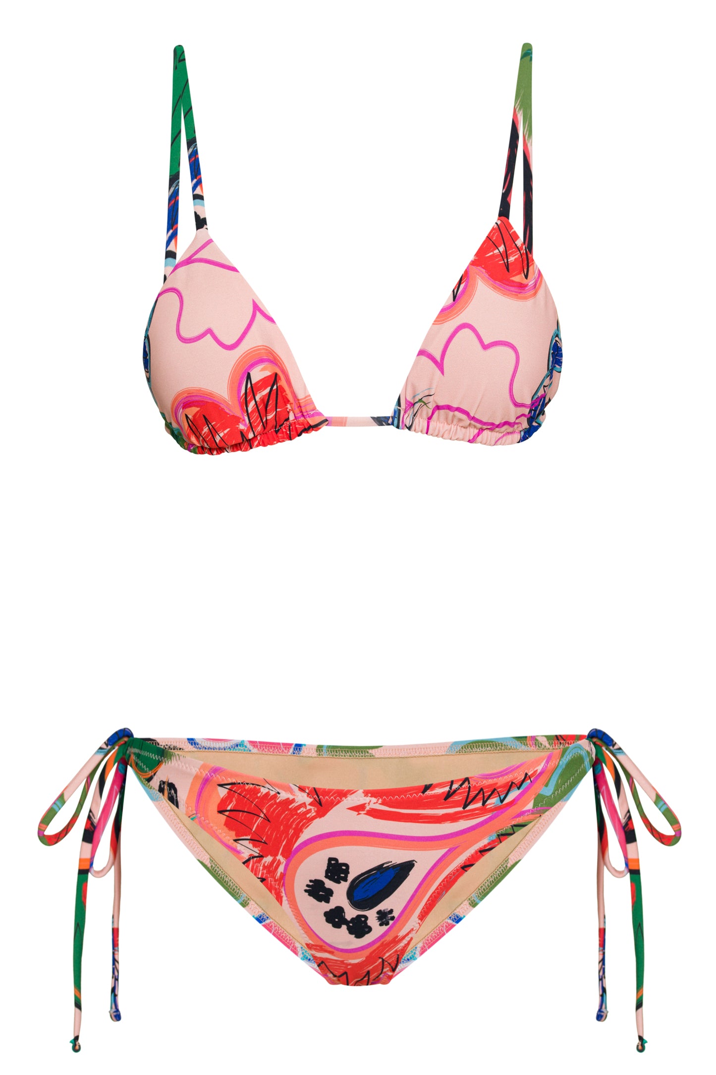 Paisley Tie Up Bikini Bottom