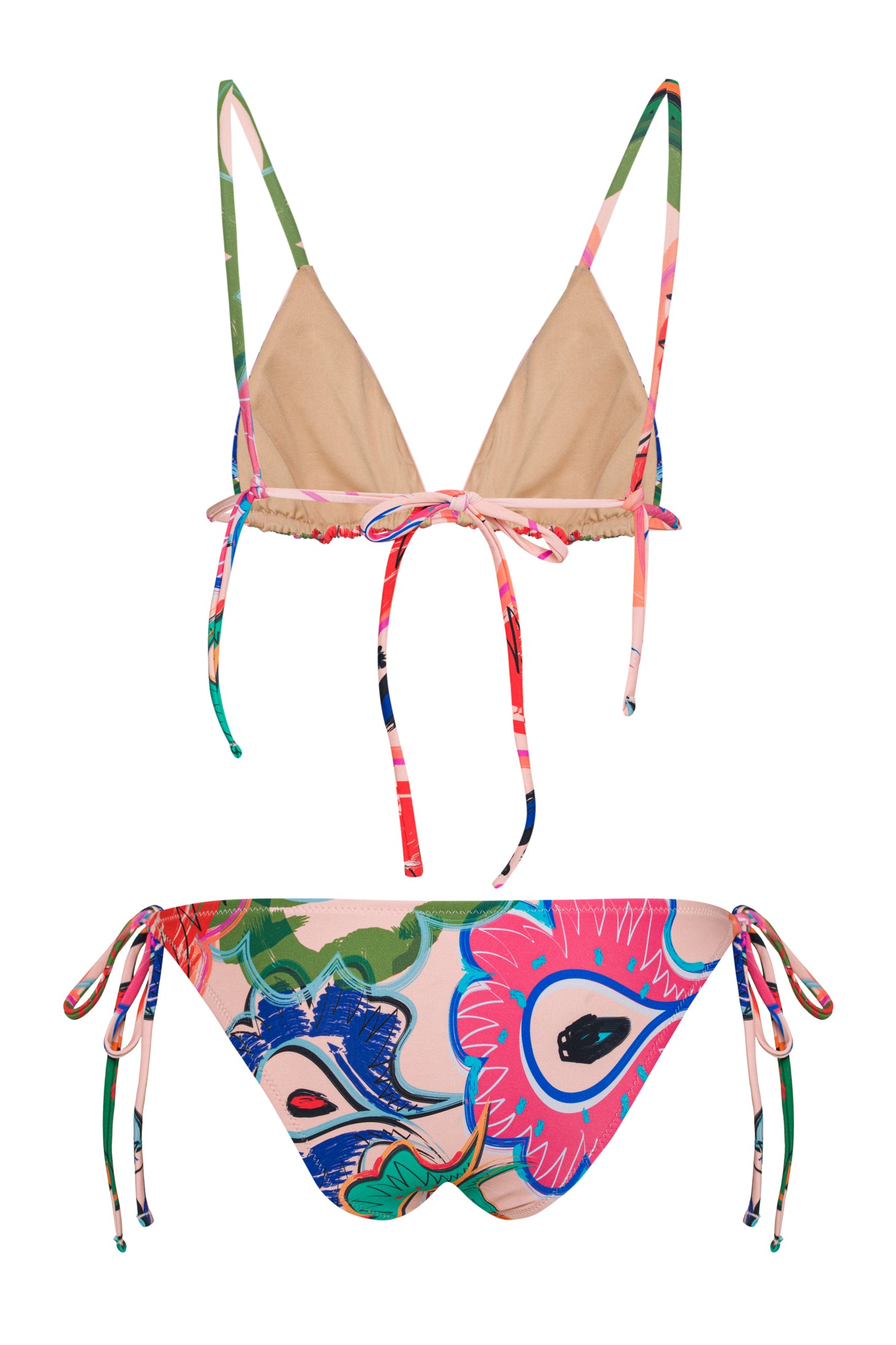 Paisley Tie up Bikini Top