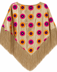 SOLEIL FLORAL EMBROIDERED SEQUIN CAPE