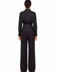 DILARA BLACK SHIRT WITH BATWING SLEEVES
