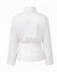 DILARA WHITE SHIRT WITH BATWING SLEEVES
