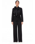 DILARA BLACK SHIRT WITH BATWING SLEEVES