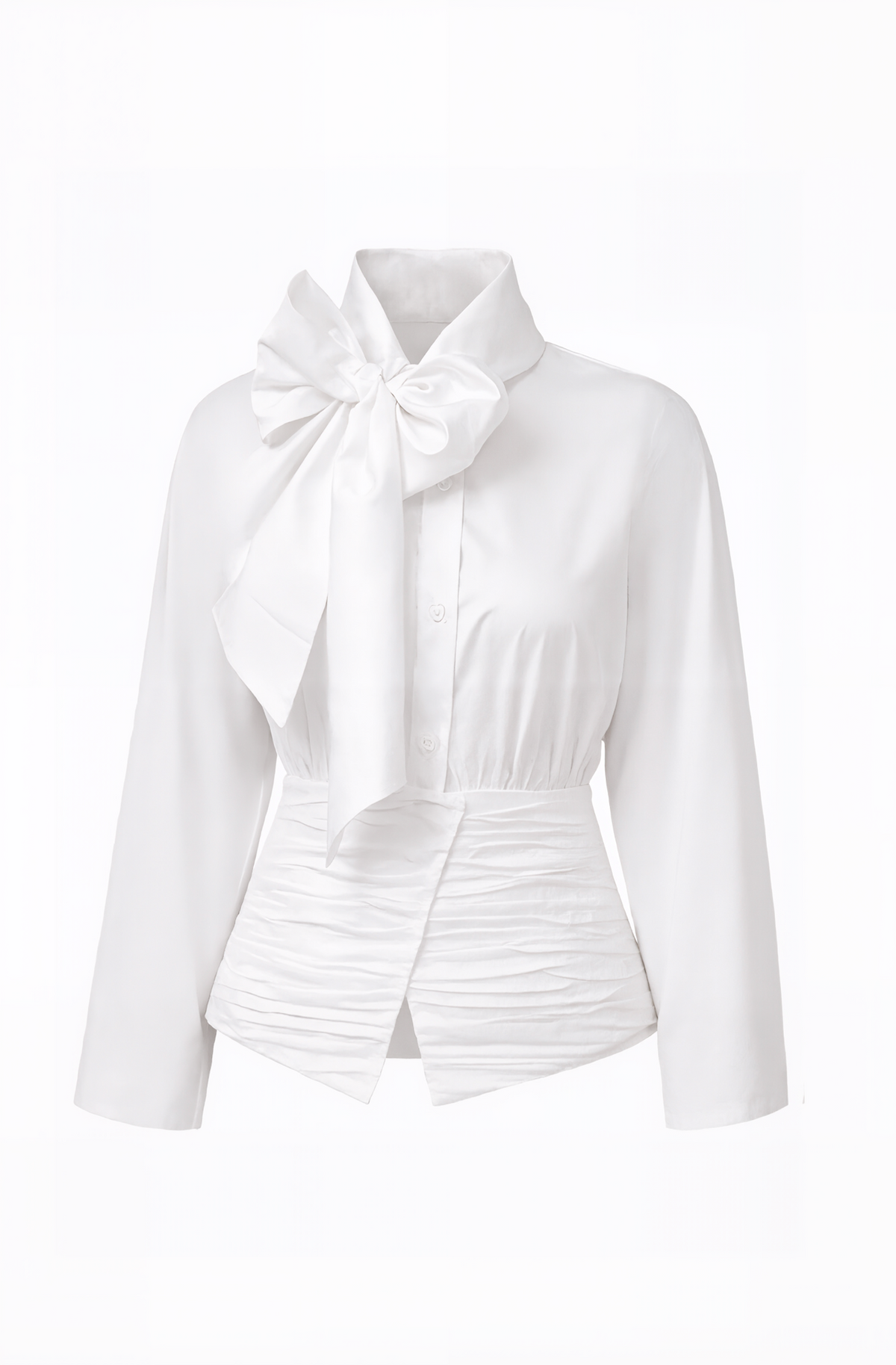 DILARA WHITE SHIRT WITH BATWING SLEEVES