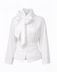 DILARA WHITE SHIRT WITH BATWING SLEEVES