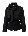 DILARA BLACK SHIRT WITH BATWING SLEEVES
