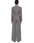 GREY SPLIT-ARM JACKET WITH SHIRT DETAILS