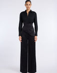 DAHLIA SATIN CORSET DETAIL SHIRT