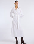 BELT DETAILED LONG SLEEVE DRESS