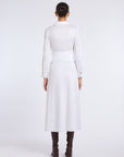 BELT DETAILED LONG SLEEVE DRESS
