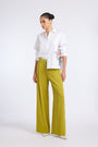 EMBROIDERY DETAILED CLASSIC WHITE SAKURA SHIRT