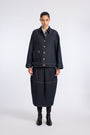 NAVY DENIM CONIC SKIRT