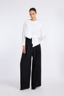 INKA WHITE ASYMMETRIC BLOUSE