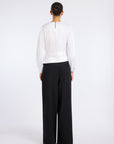 İNKA BLACK ASYMMETRIC BLOUSE