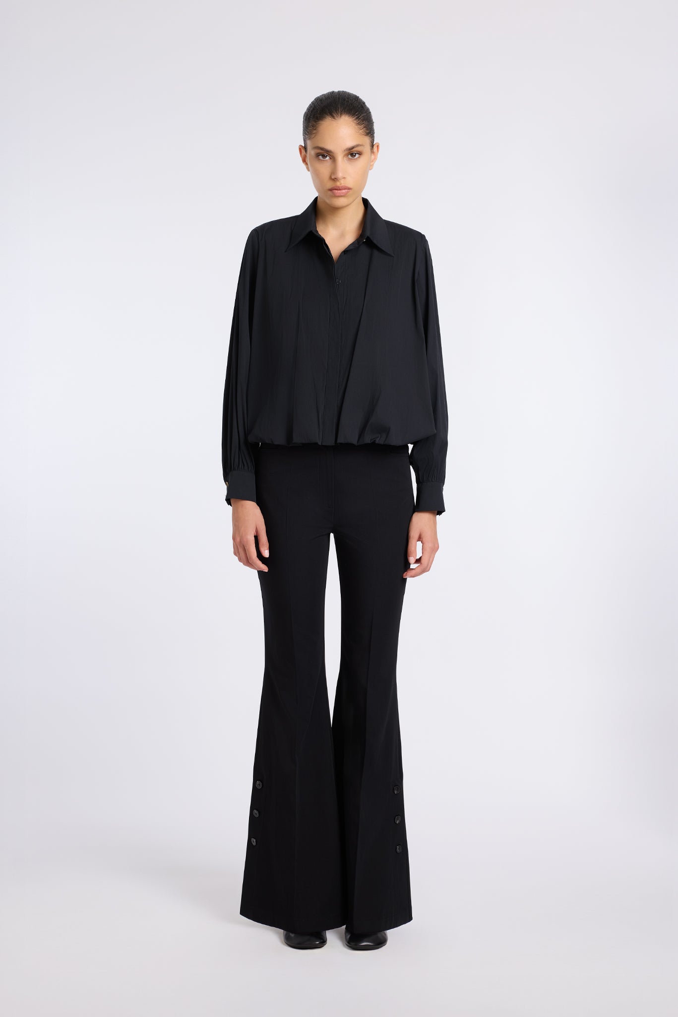 ORTANCA BALLOON BLACK SHIRT