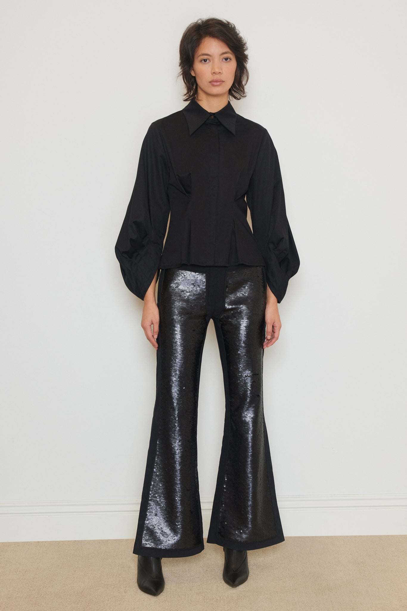 Sequin Patch Pants