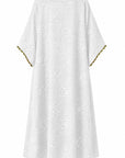 BEYAZ İŞLEMELİ KAFTAN