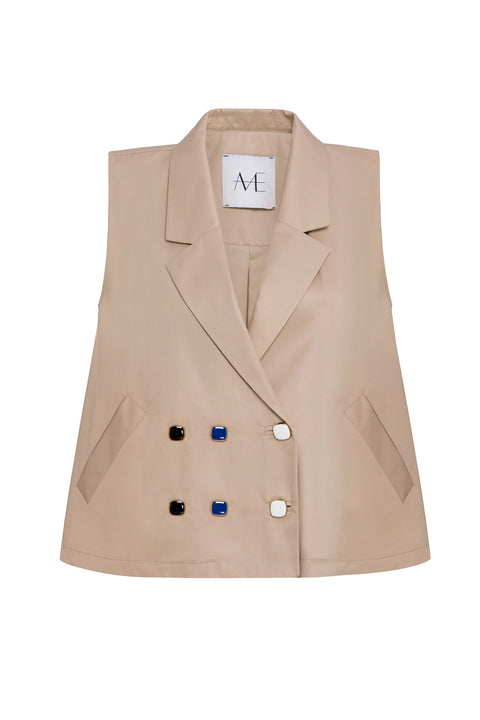 A-Line Vest with Buttons