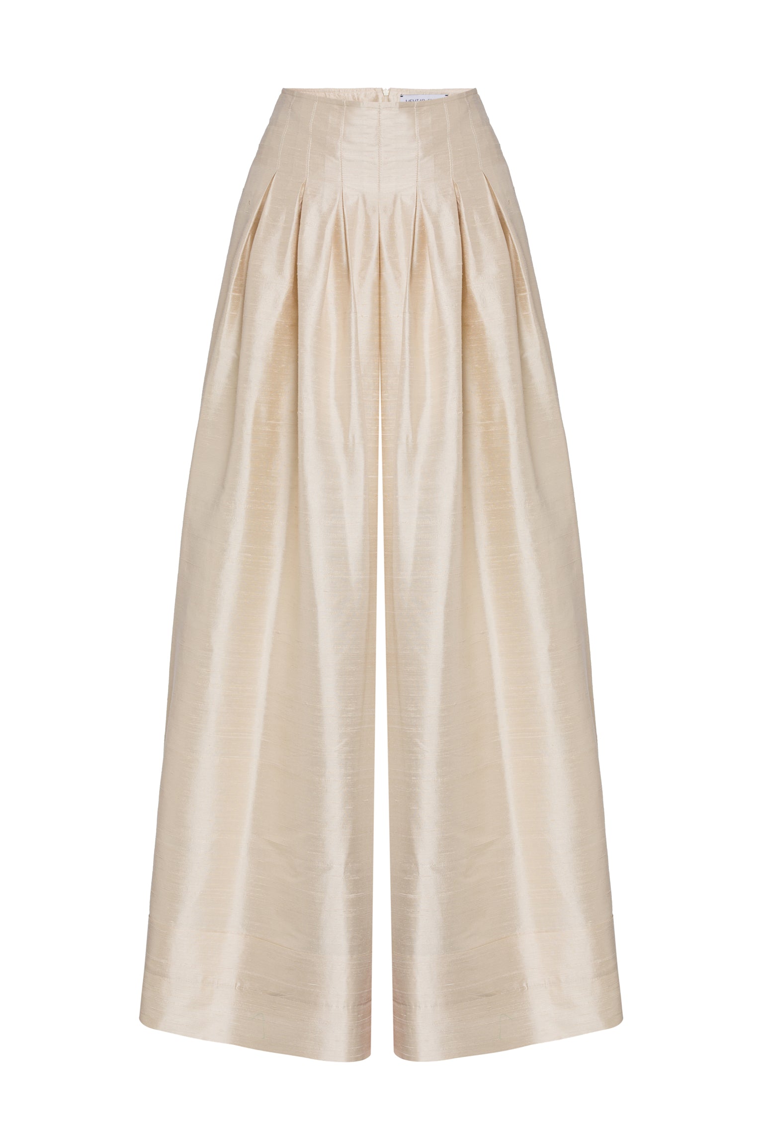 Pleated Shantung Pants