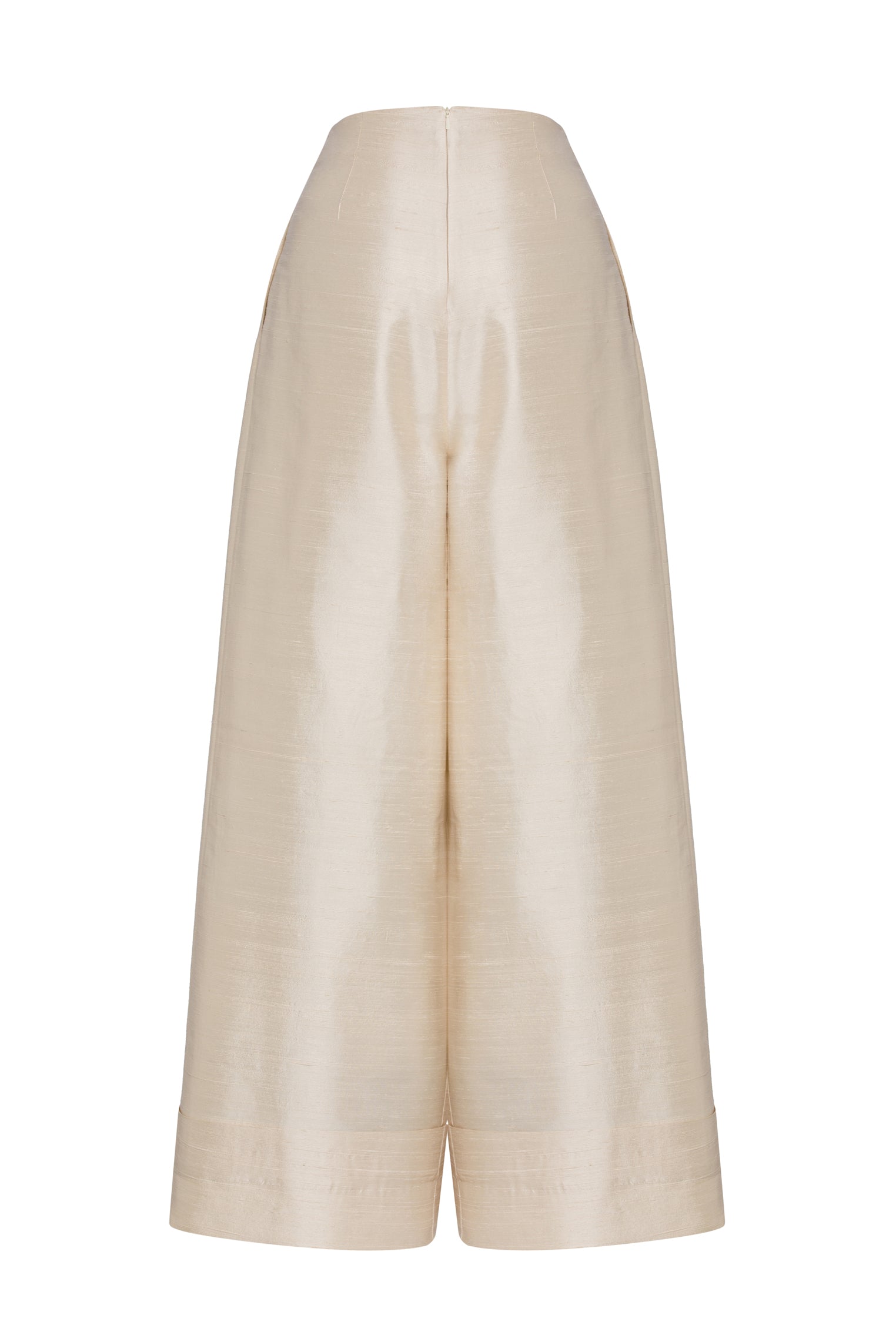 Pleated Shantung Pants