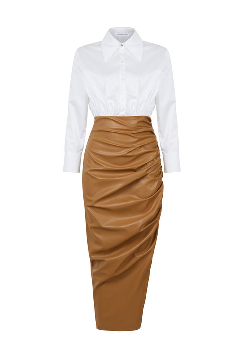 Draped Shirtdress
