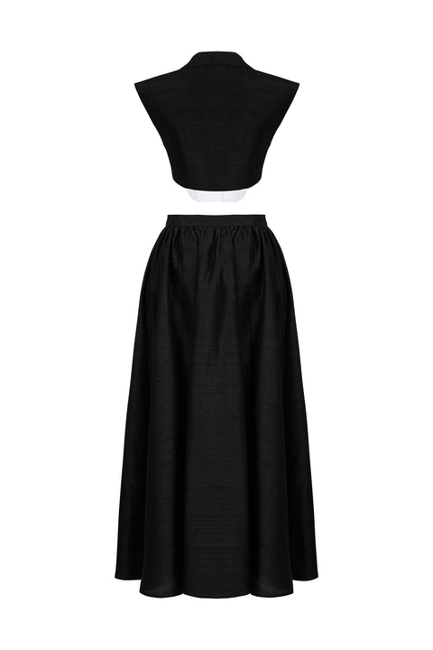 Cropped Tuxedo Shirt