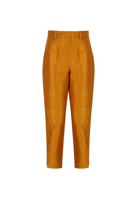 Copper Shantung Tulip Pants