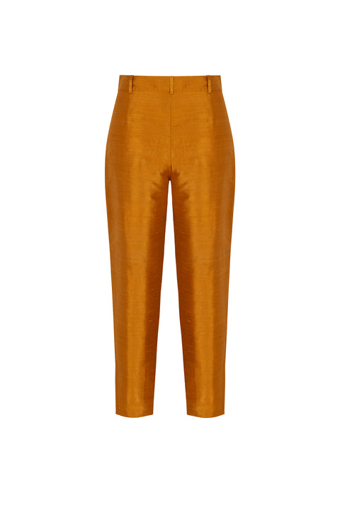Copper Shantung Tulip Pants