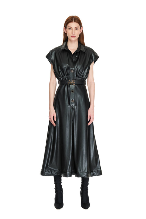 Vegan Leather Dress with ME Belt