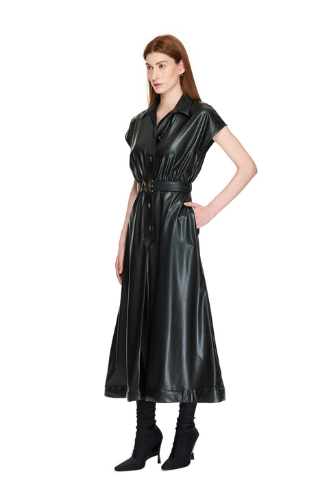 Vegan Leather Dress with ME Belt