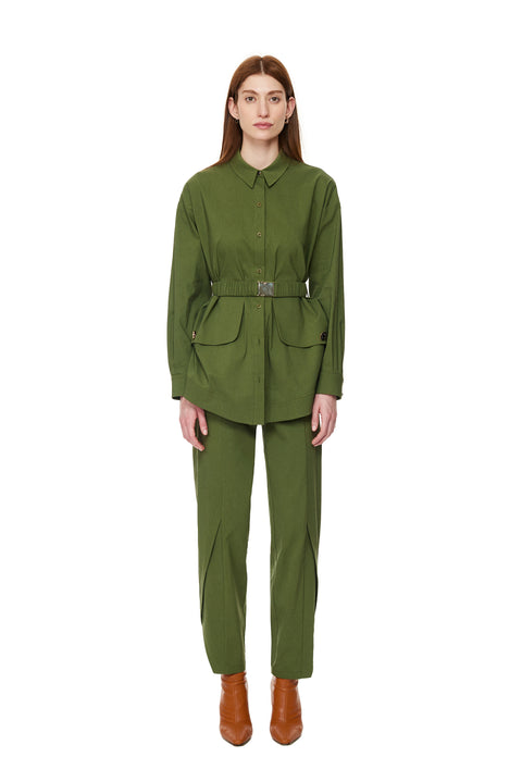Khaki Tulip Pants