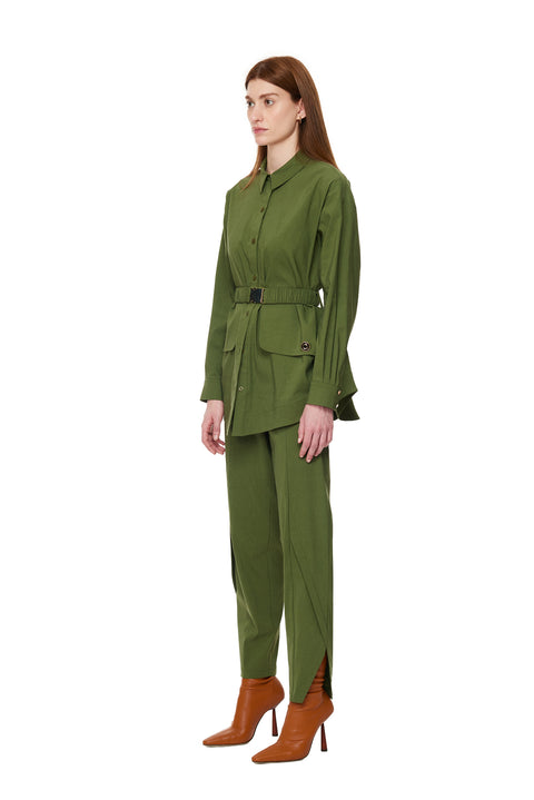 Khaki Tulip Pants