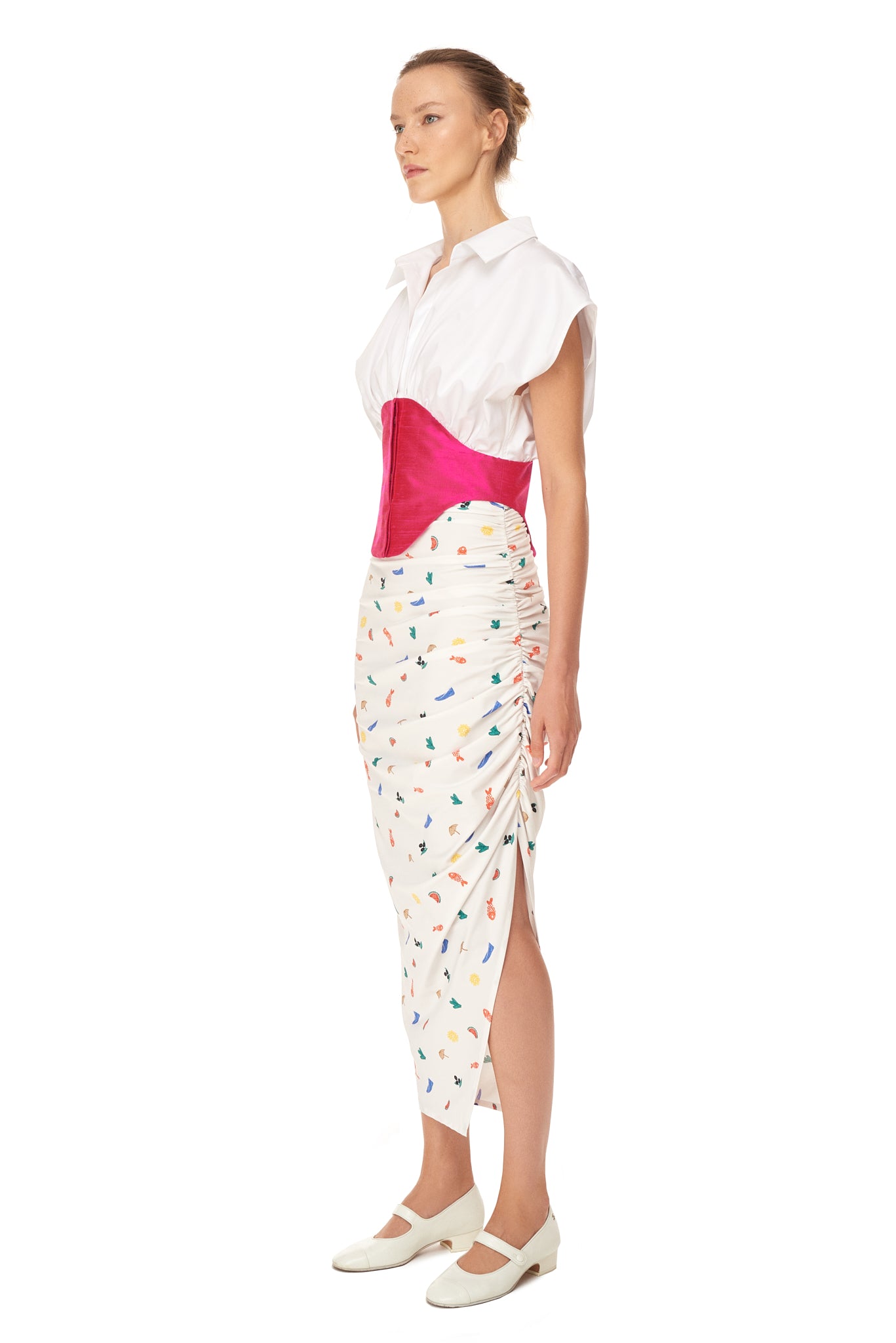 Draped Pencil Skirt
