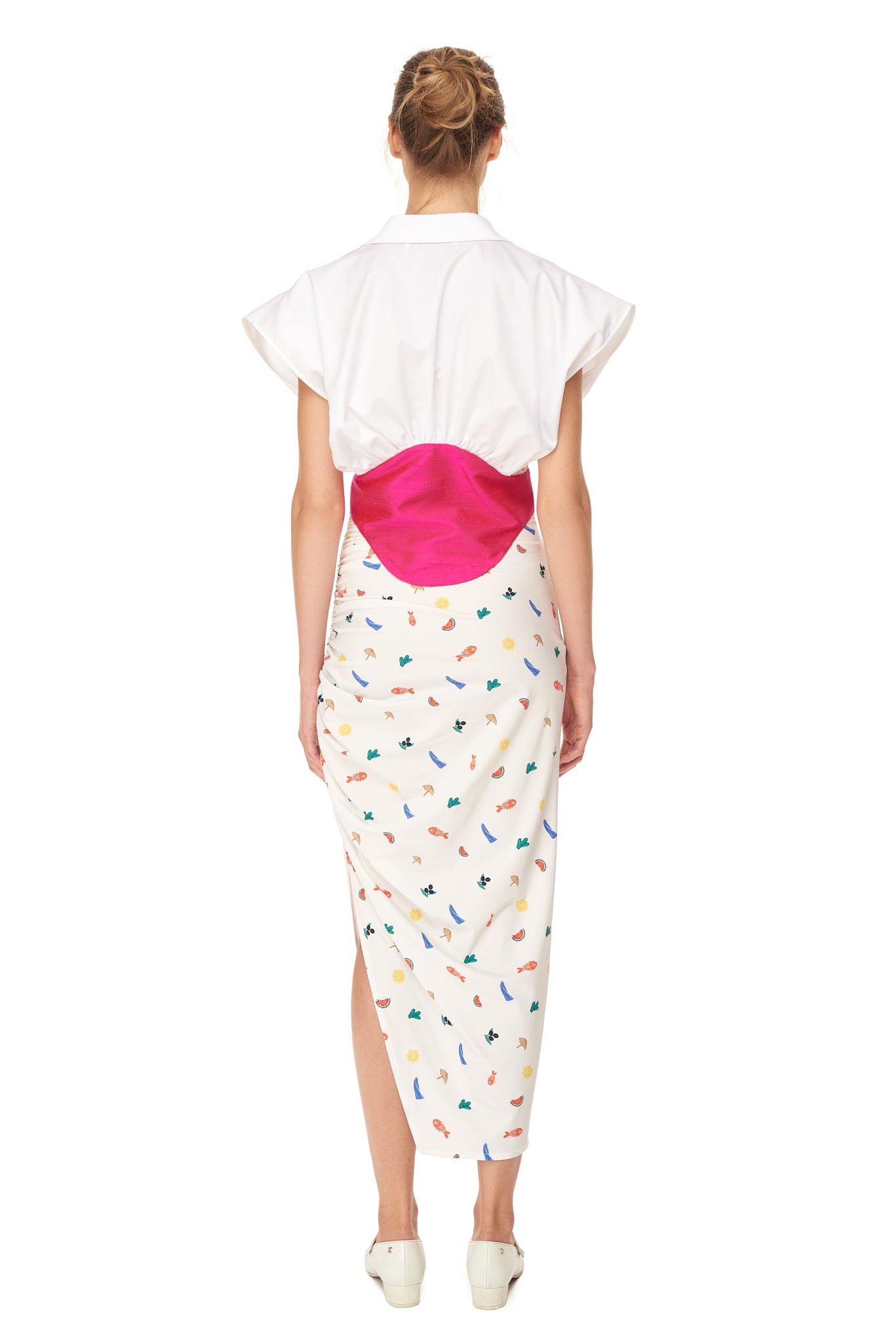 Draped Pencil Skirt