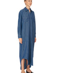 Shirtdress with Adjustable Back Decolletage