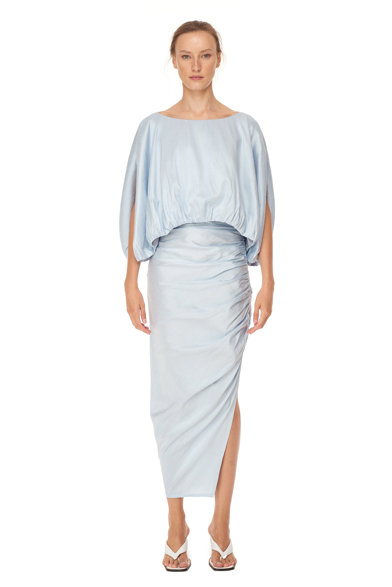 Draped Pencil Skirt