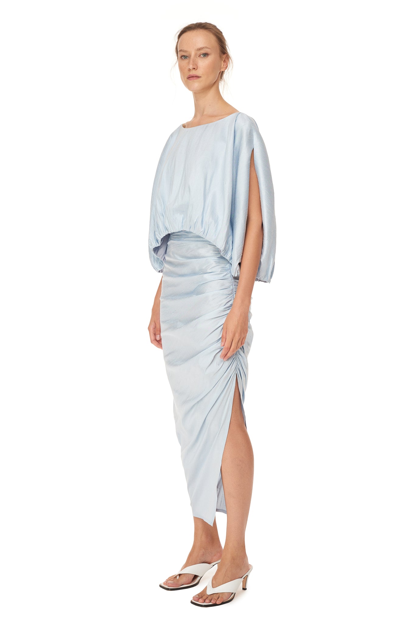 Draped Pencil Skirt
