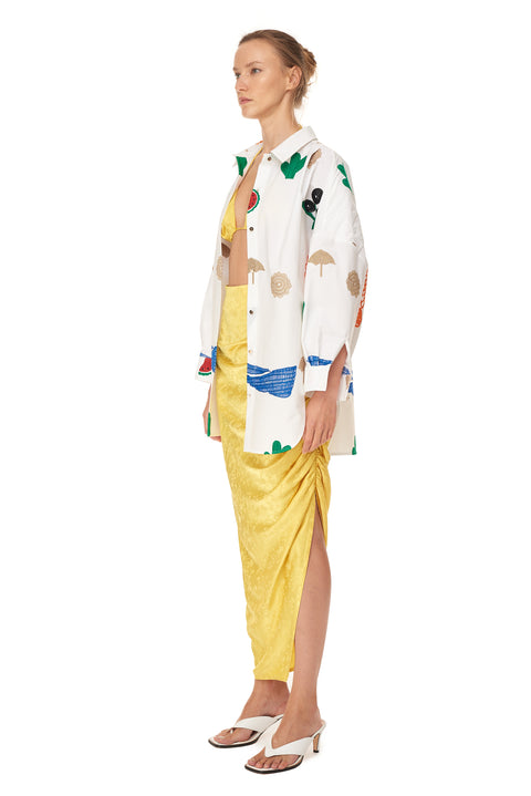 Overshirt with Bodrum Embroidery