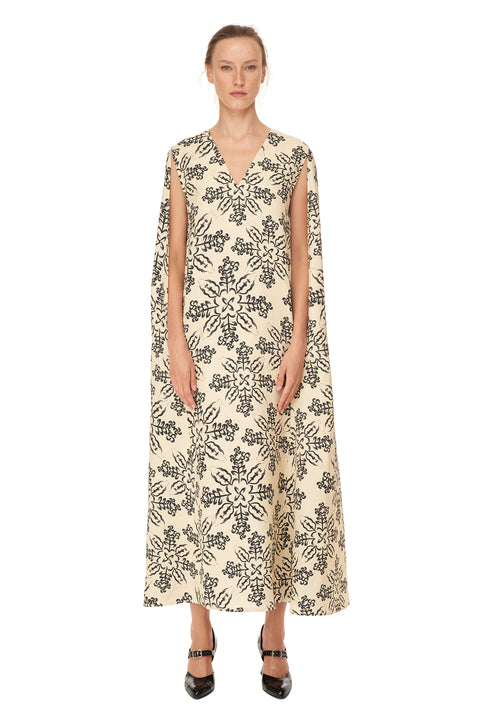 Linen Cape Dress