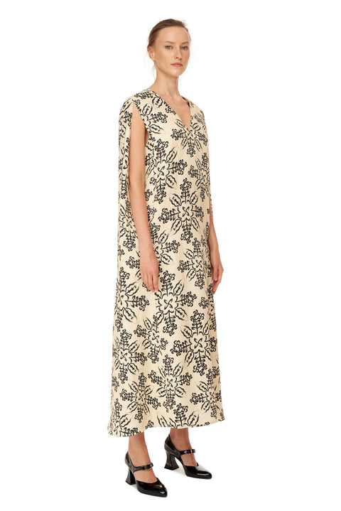 Linen Cape Dress